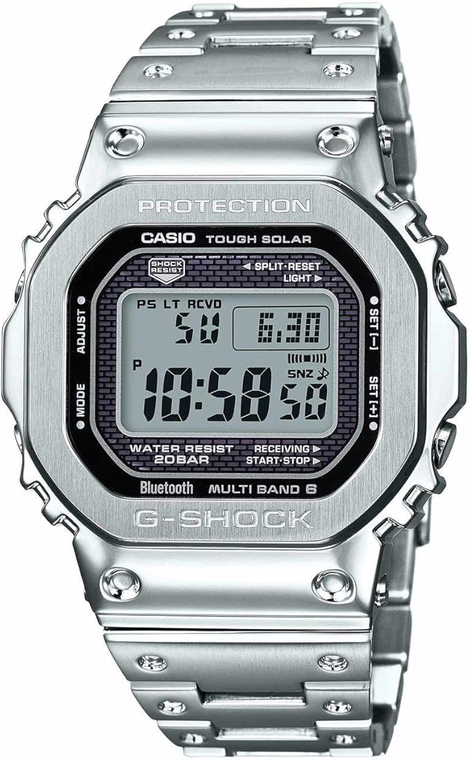 Casio G-Shock GMW-B5000D-3 - Construcción full metal con conectividad Bluetooth y carga solar