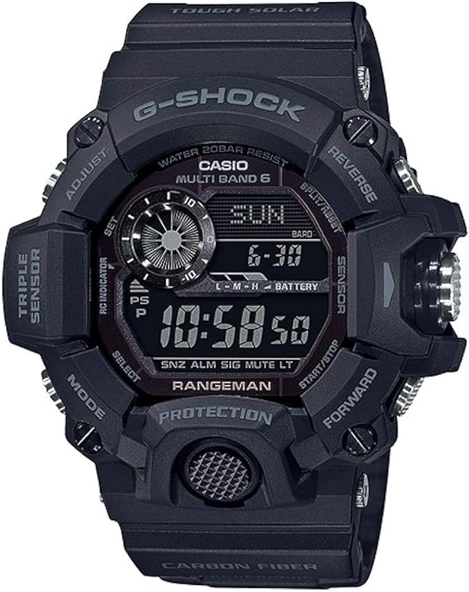 Casio G-Shock Rangeman GW-9400 - Reloj de supervivencia con Triple Sensor y carga solar
