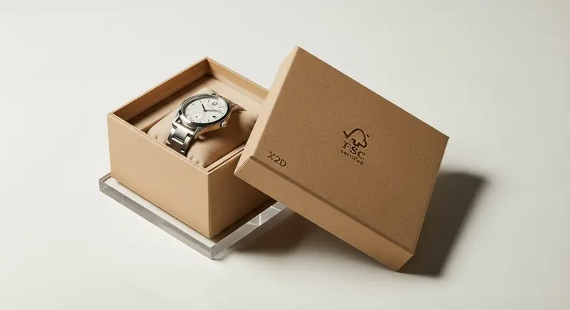 Embalaje FSC reciclado para relojes - Sostenibilidad integral