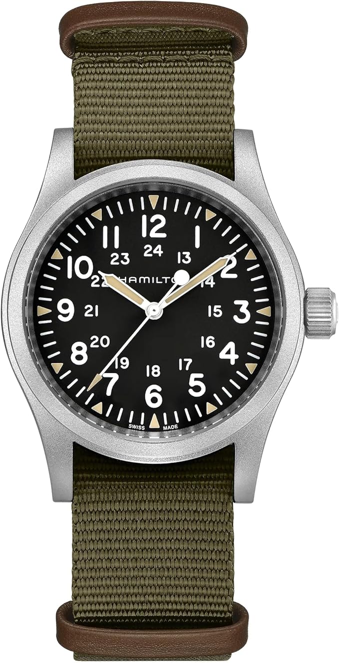 Hamilton Khaki Field Mechanical H69439931 reloj militar de cuerda manual con herencia de los cronógrafos utilizados en Trinity