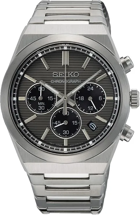 Seiko SSB455P1 cronógrafo de cuarzo con correa de acero