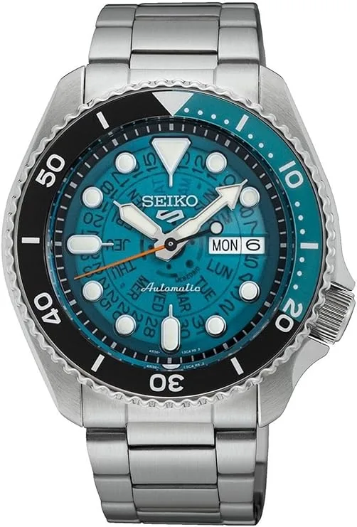 Seiko para Hombres 5 Sports skx 'Estilo Esqueleto' Esfera Azul SRPJ45K1
