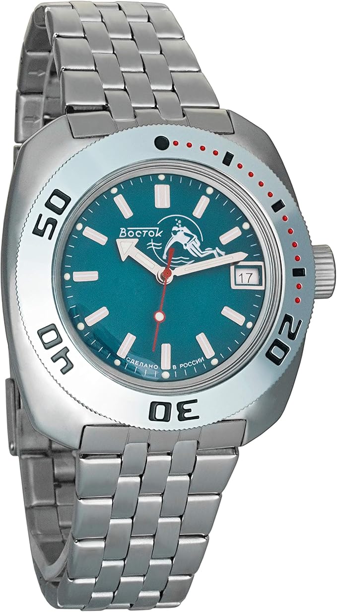 Vostok Amphibia 710059 reloj automático soviético diseñado para submarinistas nucleares y operaciones militares extremas