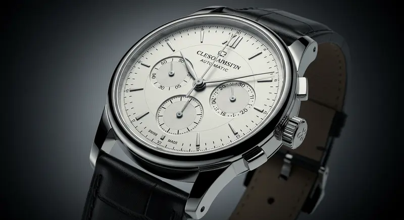 Imagen de un segundo reloj suizo genérico, mostrando detalles de su construcción.