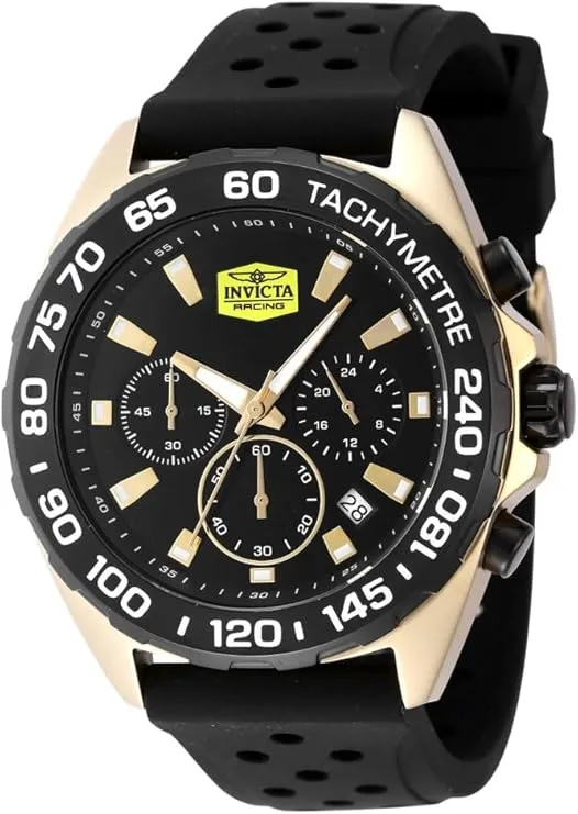 Reloj Invicta estilo racing, con diseño de competición y correa robusta