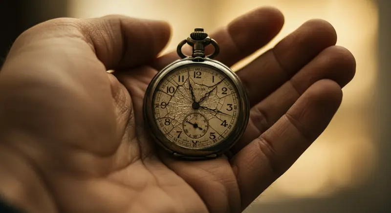 Ilustración de la poetisa Emily Dickinson en su habitación, escuchando el tic-tac de un reloj de péndulo, una metáfora de su soledad y su percepción de la eternidad.