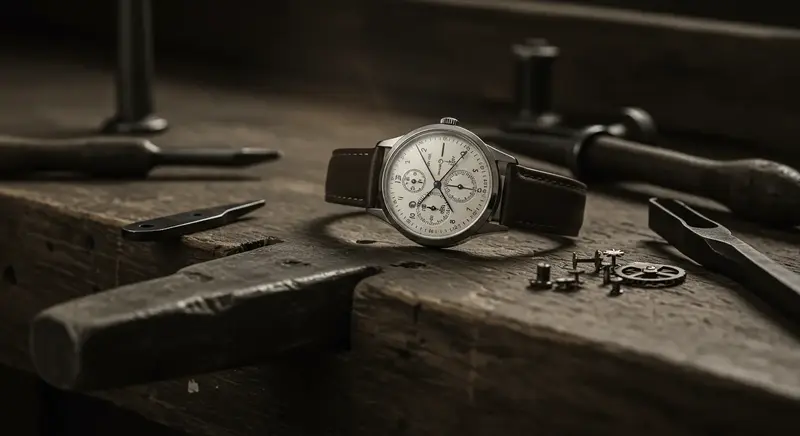 Reloj WuXing antiguo, el primer reloj mecánico de fabricación china, simbolizando los orígenes de la relojería en China.