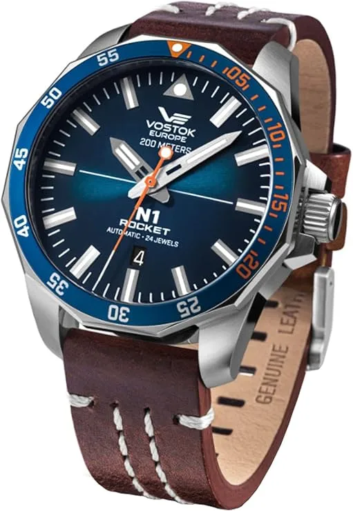 Reloj Vostok Europe automático con diseño moderno y esfera detallada, ideal para coleccionistas y aficionados a la relojería de precisión.
