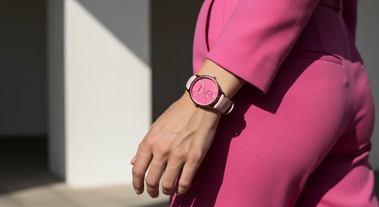 Reloj de mujer minimalista con tendencia tono sobre tono