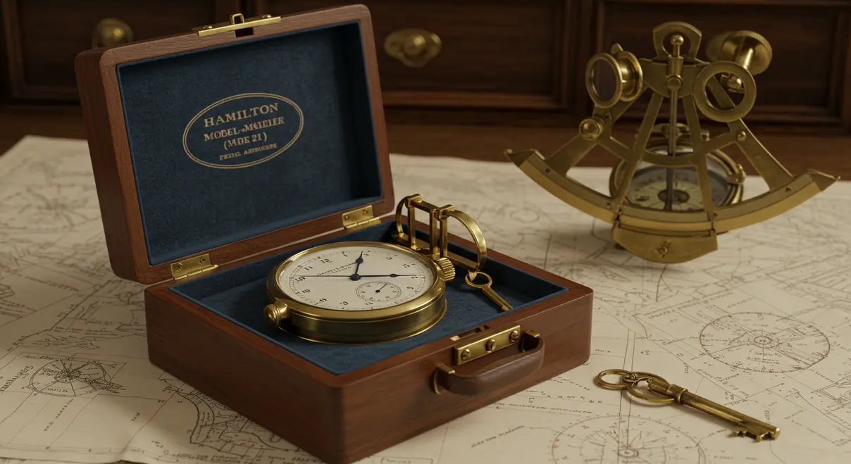Cronómetro marino Hamilton Model 21/22 - Tiempo y Estilo