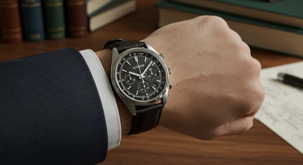 Citizen Crystron Mega, el reloj que redefinió la precisión en la era del cuarzo.
