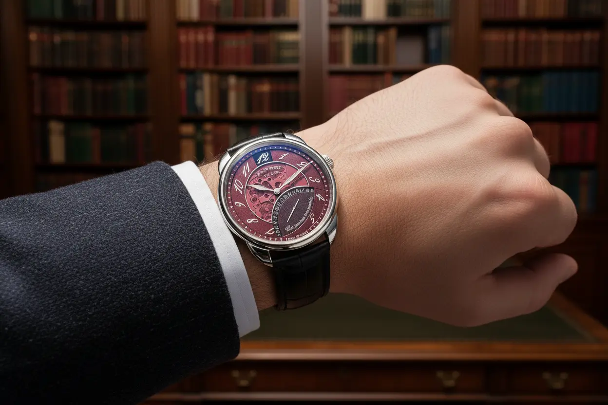 Hermès Arceau Le Temps Suspendu con las agujas detenidas