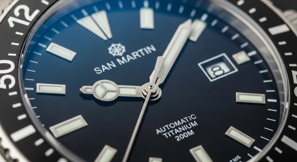 San Martin SN0121T titanio zafiro relojes chinos 2025