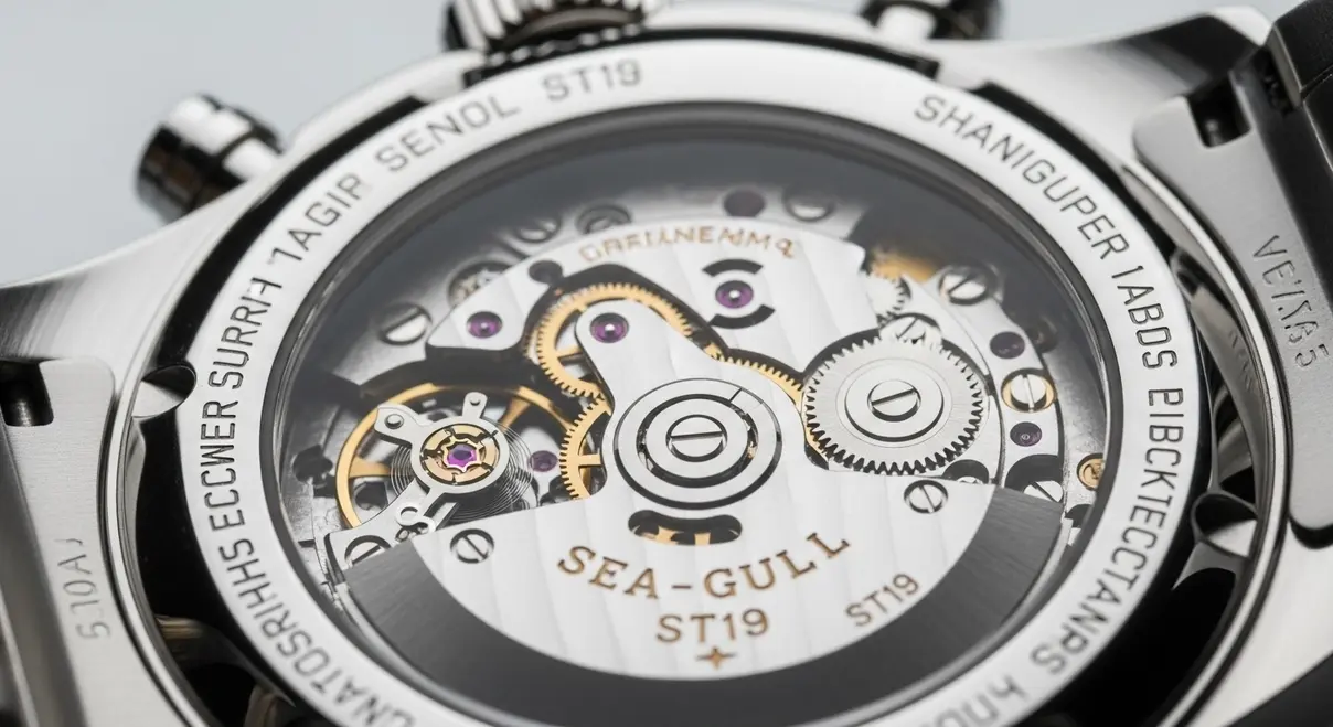 Sugess cronógrafo Sea-Gull ST19 relojes chinos 2025