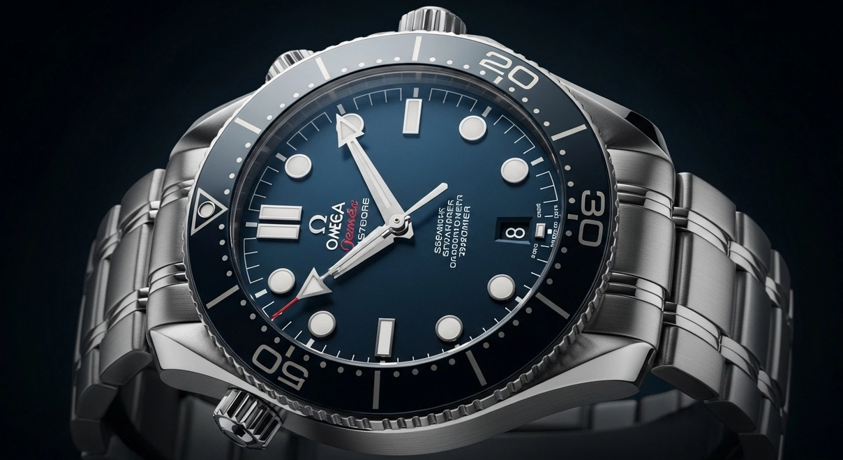 Reloj profesional de buceo con resistencia extrema, capturando elegancia robusta en acero - tiempo-y-estilo