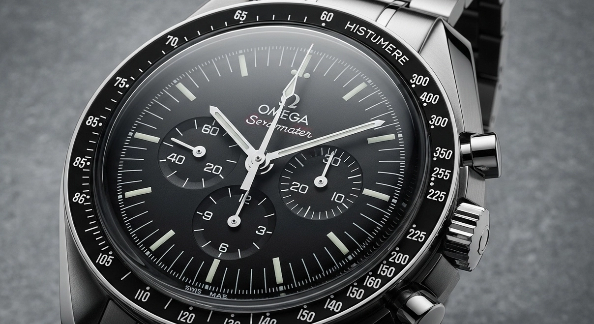 Detalle mecánico de cronógrafo icónico, resaltando innovación en precisión bajo presión - tiempo-y-estilo