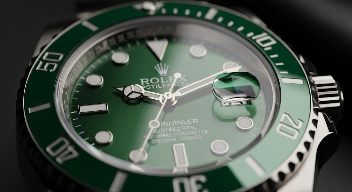 Buceador clásico con inserto verde intenso, representando exploración submarina y legado duradero - tiempo-y-estilo