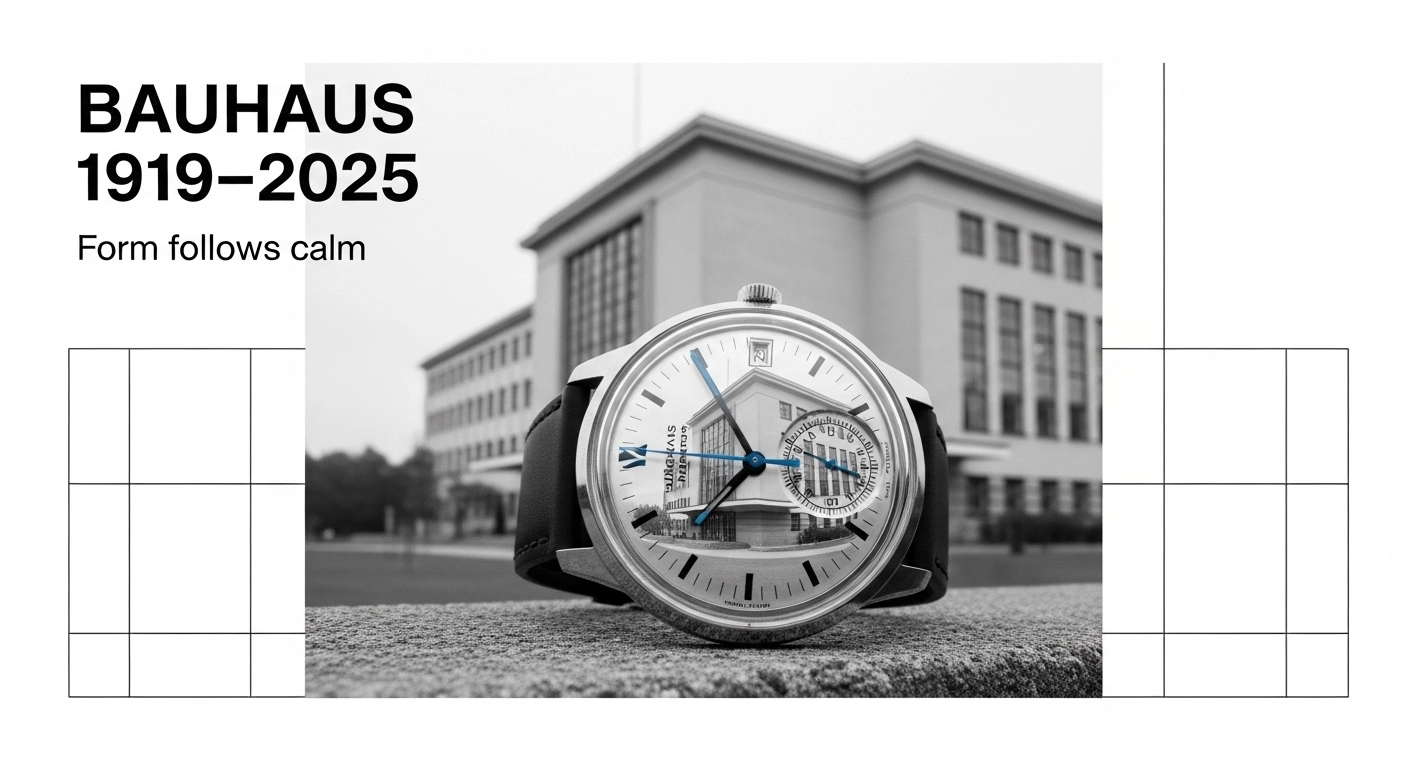 Junghans Max Bill en estilo Bauhaus alemán para slow horology