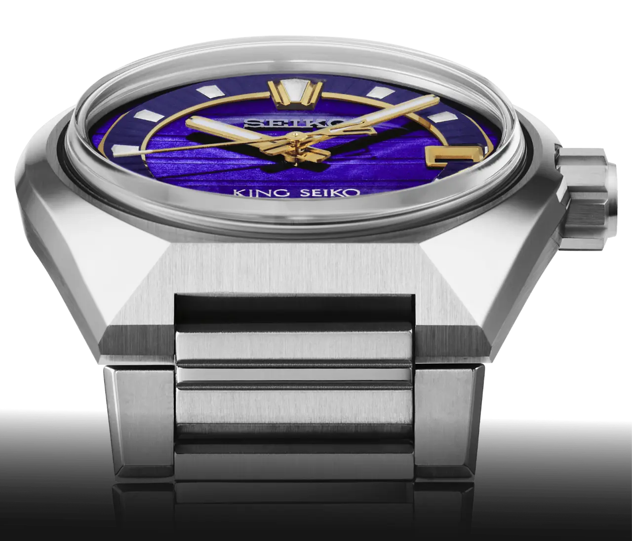 King Seiko VANAC SLA083 esfera púrpura vs Rolex Datejust - Comparativa visual