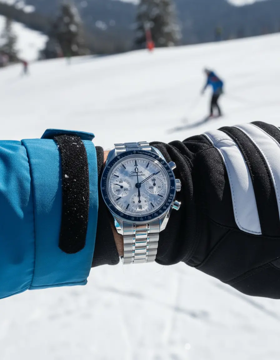 Speedmaster Milano Cortina 2026 en muñeca – Ajuste perfecto 38 mm