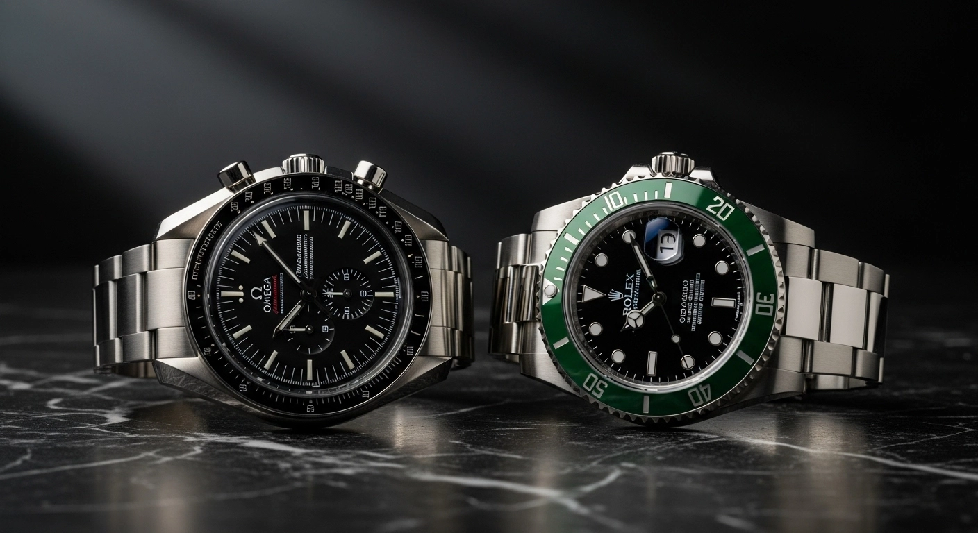 Lee más sobre el artículo Rolex vs Omega 2025: Batalla por Estatus, Inversión y Tendencias en Relojería de Lujo