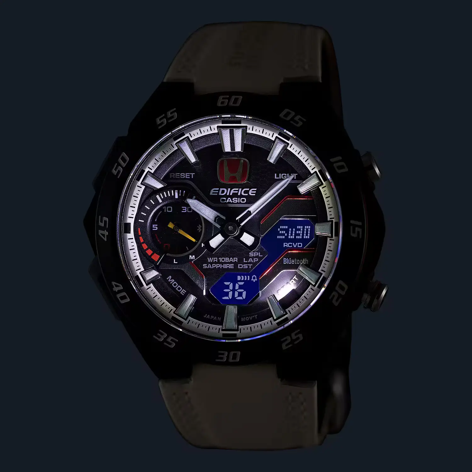 Iluminación nocturna del Casio Edifice ECB-2200HTR-1A