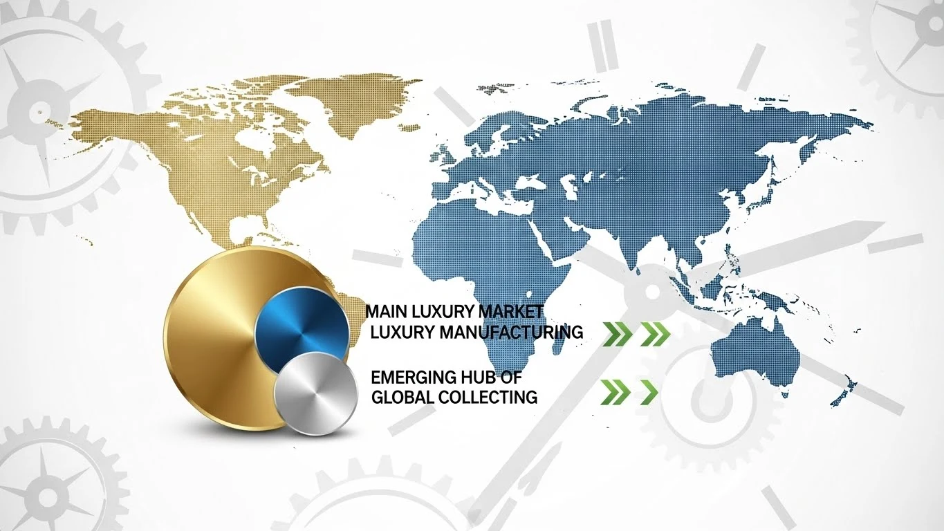 Mapa geopolítico de las exportaciones de relojes mundiales 2026