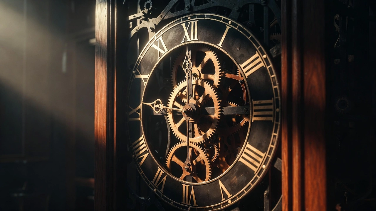 Mecanismo de relojería mecánica primitiva