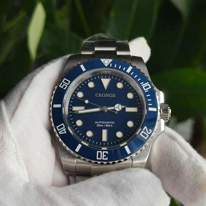 Cronos L6005 Professional diver reloj buceo PT5000 alta frecuencia 28800 vph cerámica BGW9 lume relojes chinos menos 300 euros