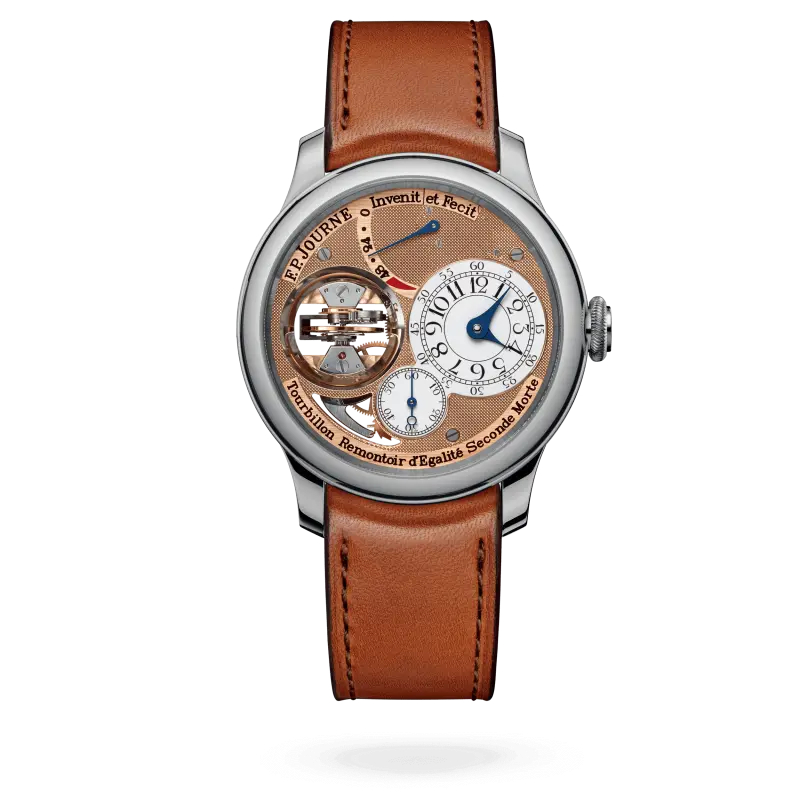 F.P. Journe: El Último Relojero Libre y la Resistencia del Invenit et Fecit 6 F.P. Journe Tourbillon Souverain remontoir égalité volante visible calibre oro rosa alta complicación relojería