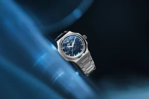 Reloj de alta relojería china Atelier Wen Perception 2026 con caja de tantalio y esfera guilloché azul.