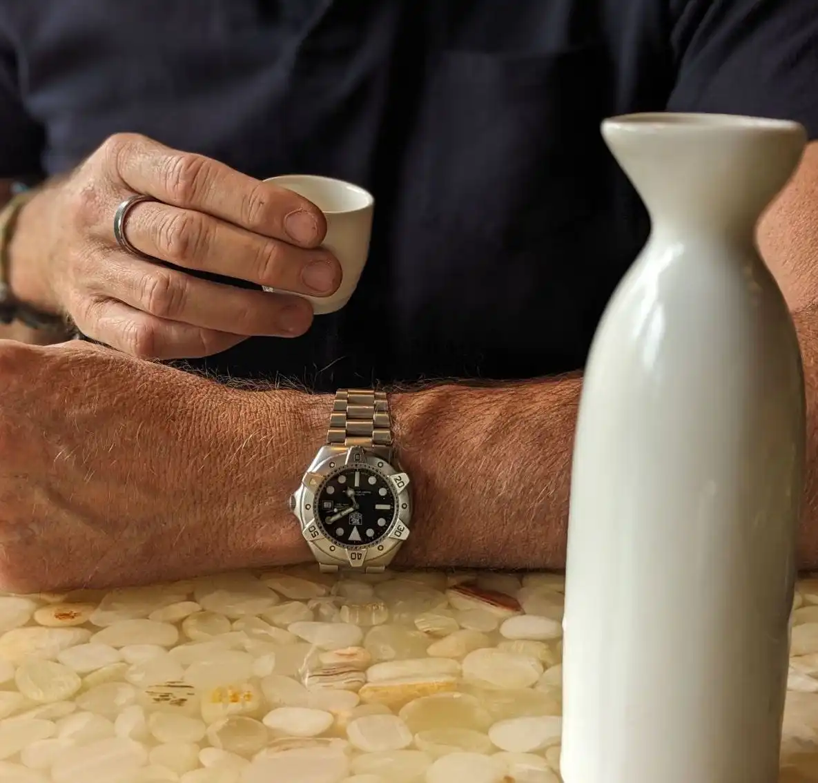 Reloj TAG Heuer Serie 2000 Professional esfera negra acero estilo vintage años 90